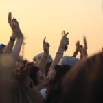 hands, crowd, dancing